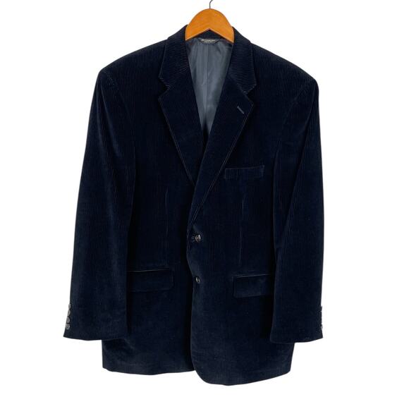 Chaps x Ralph Lauren Other - Chaps Ralph Lauren Cotton Corduroy Sport Coat Blazer Black Men's Sz 44L Classic